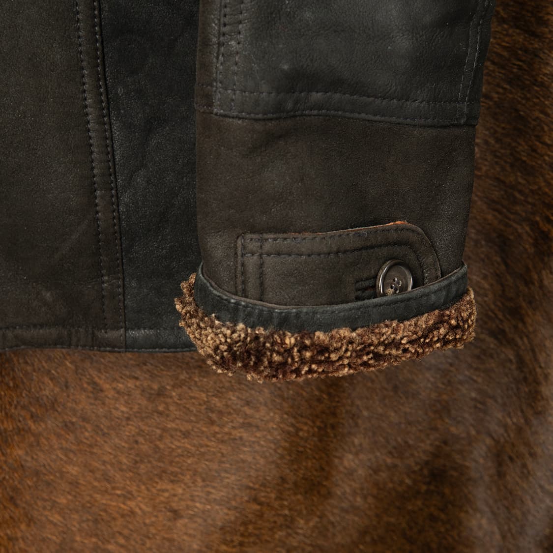 [103] 90s 빈티지 양가죽 양털 무스탕 BESTI HOMME 상품이미지5