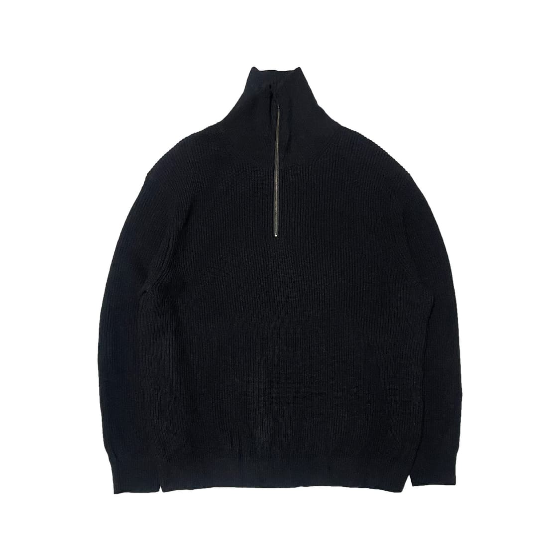 시리즈 하프집업 니트 블랙 상품이미지2