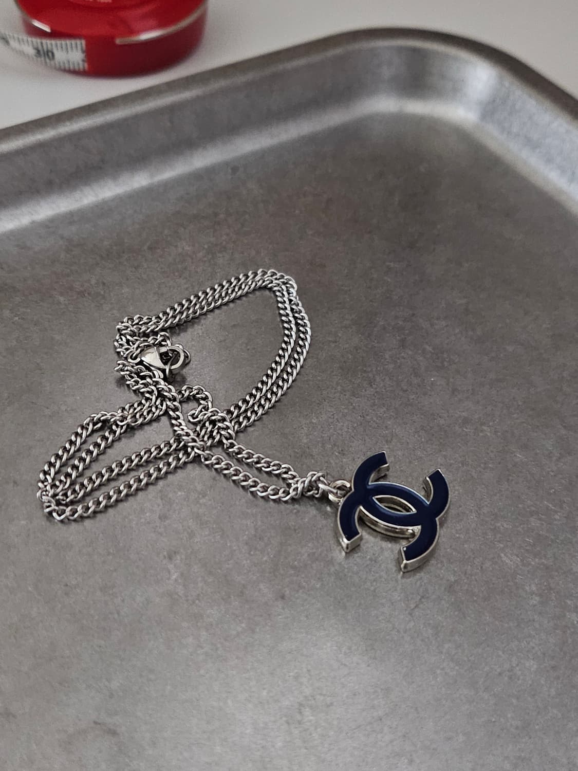 60 샤넬 빈티지 정품 목걸이 업사이클링 써지컬체인 상품이미지2