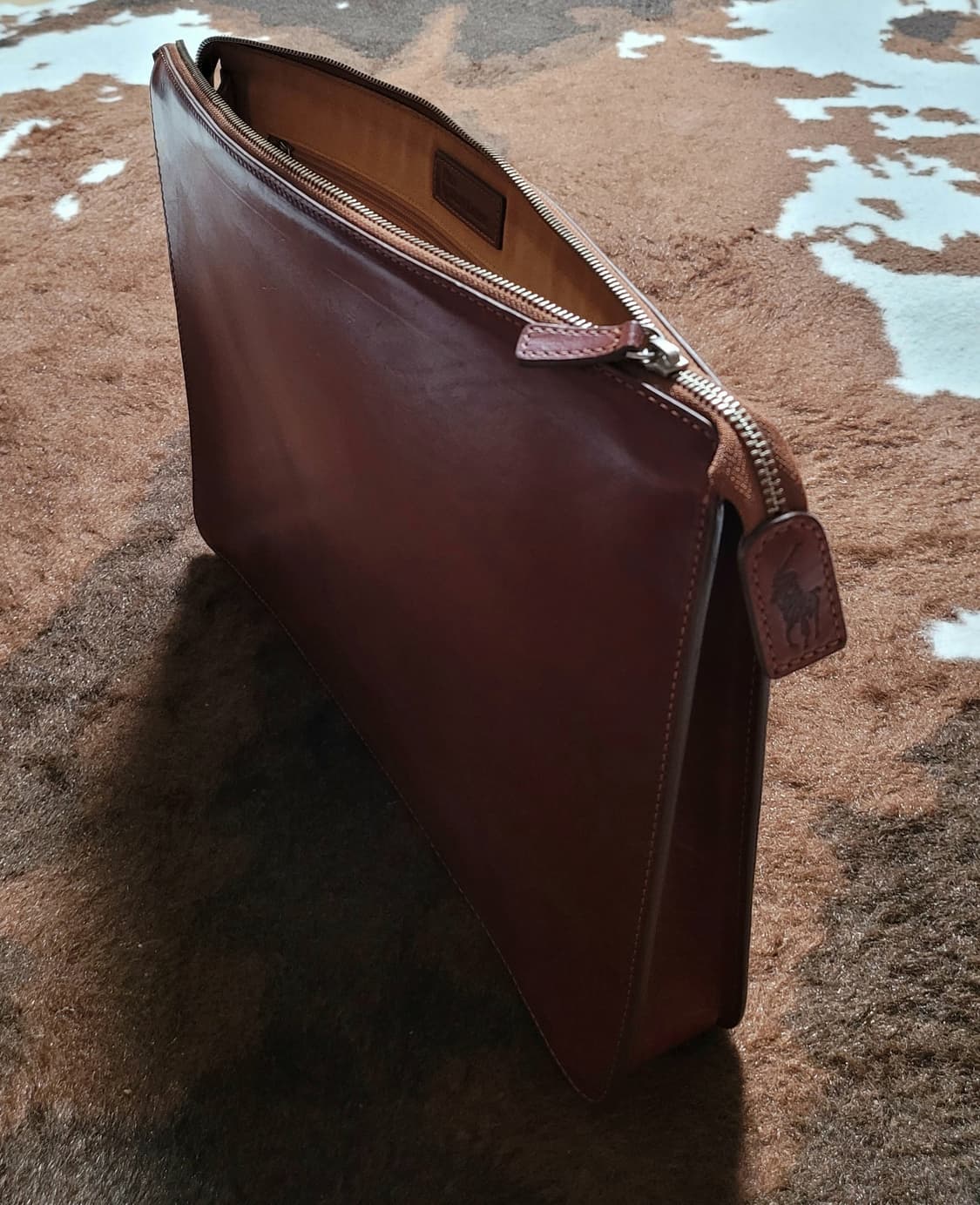 폴로 랄프로렌 남성용 소가죽 비지니스 파우치(40*29) 상품이미지1