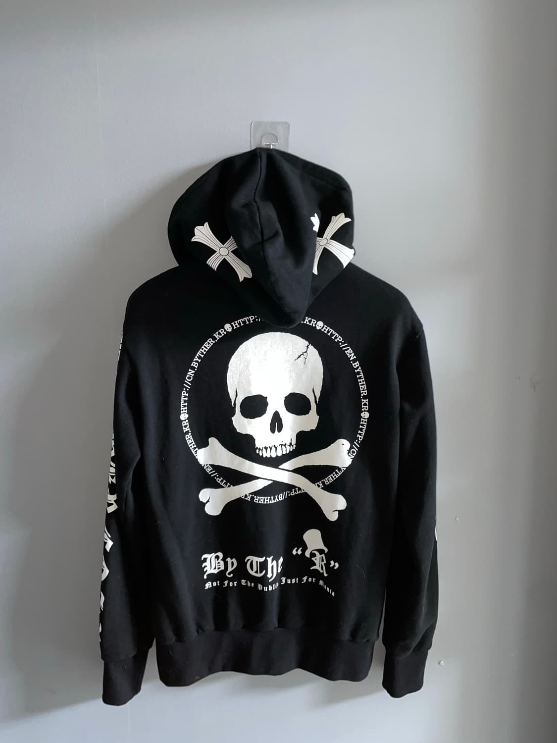 Skull punk cross detail hood 상품이미지5