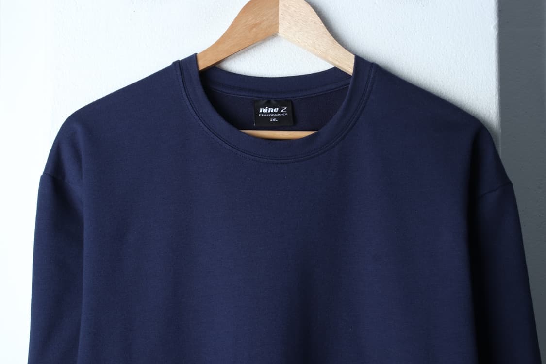 (2XL-3XL) 나인제트 반팔 티셔츠 빅사이즈 네이비 무지-H33392 상품이미지3