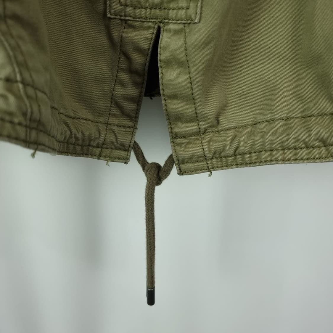 [아베크롬비] 빈티지 가공 워시드 후드 야상 자켓 카키 M18001 상품이미지7