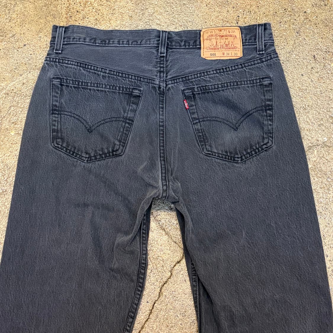 90s Made in USA 빈티지 리바이스 501 블랙진 청바지 상품이미지5