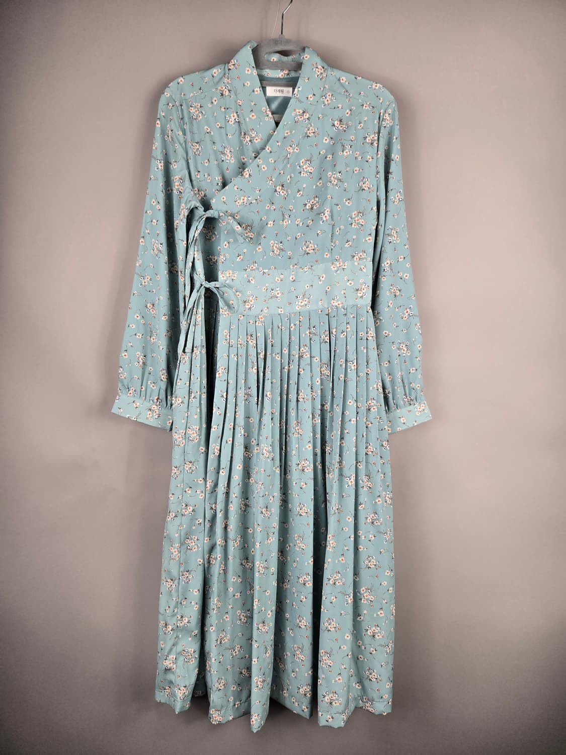 [무료배송]다래원 1 여성 플라워 생활 한복 철릭 롱 원피스 상품이미지1