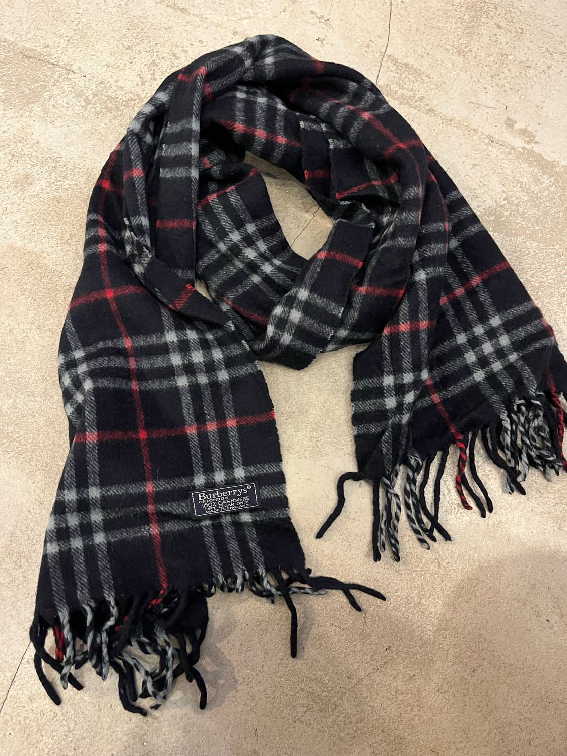 빈티지 버버리 캐시미어 머플러 상품이미지1