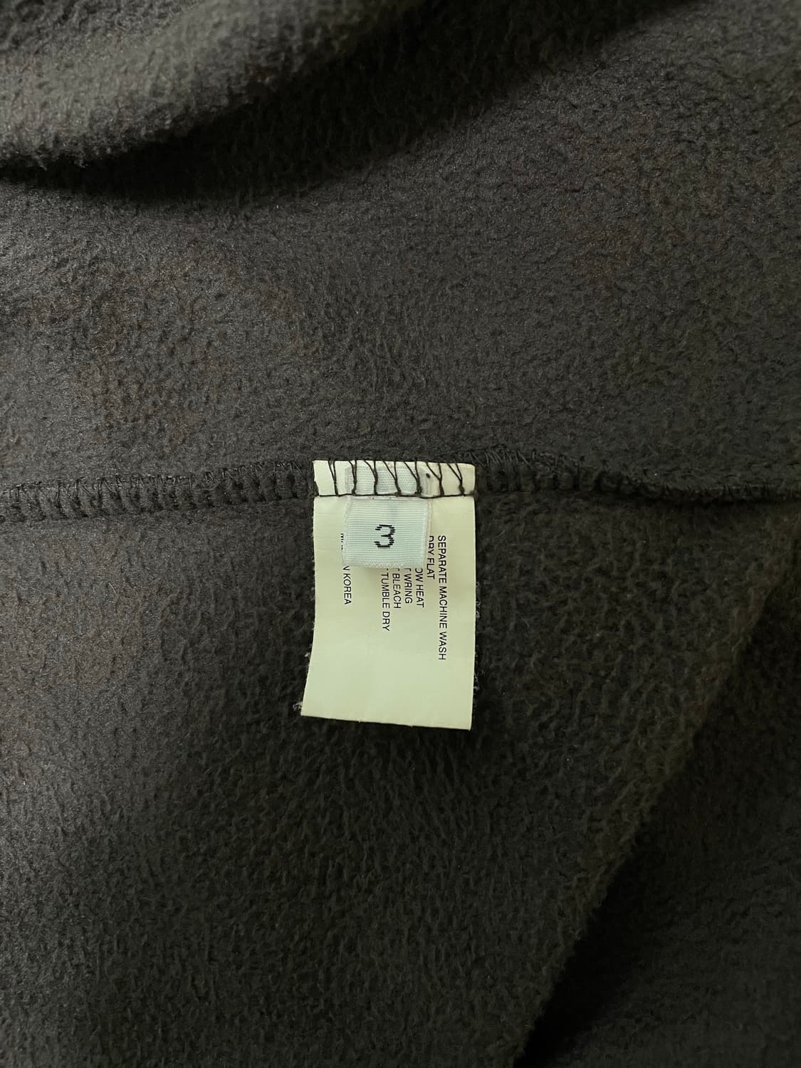 3size) 지초이 25-004 마이크로 폴라 플리스 후디 에스프레소 상품이미지4