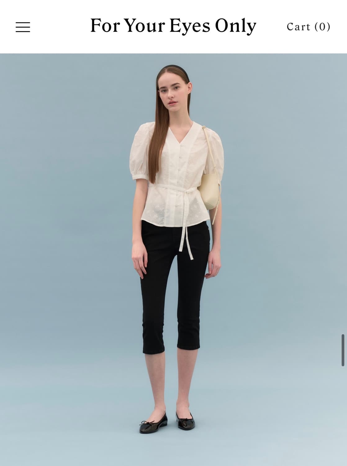 포유온 카프리팬츠 Clea Capri pants 블랙(40) 상품이미지2