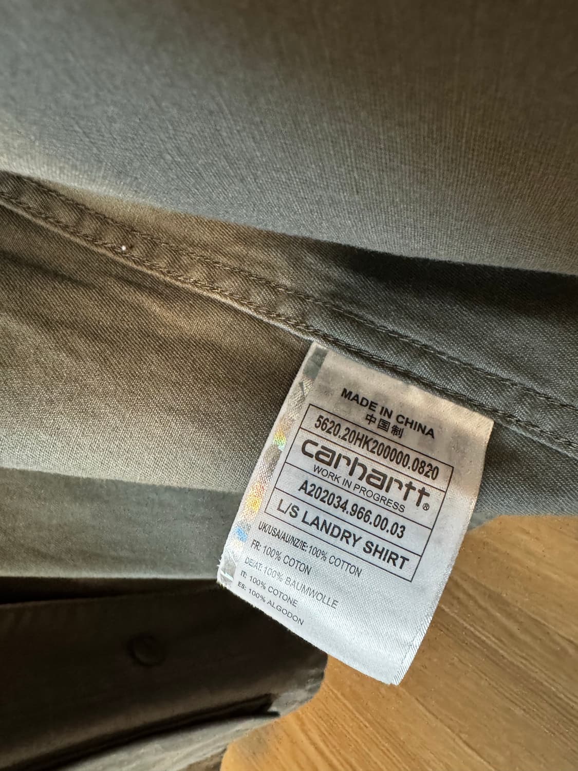 Carhartt 칼하트 Landry 셔츠 카키 L 상품이미지4