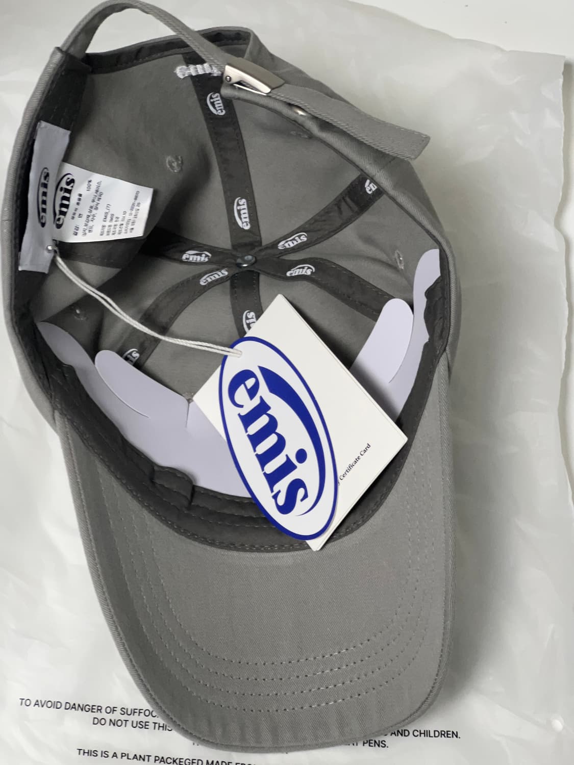 이미스 빈티지 로고 볼캡(리뉴얼) 그레이 상품이미지7