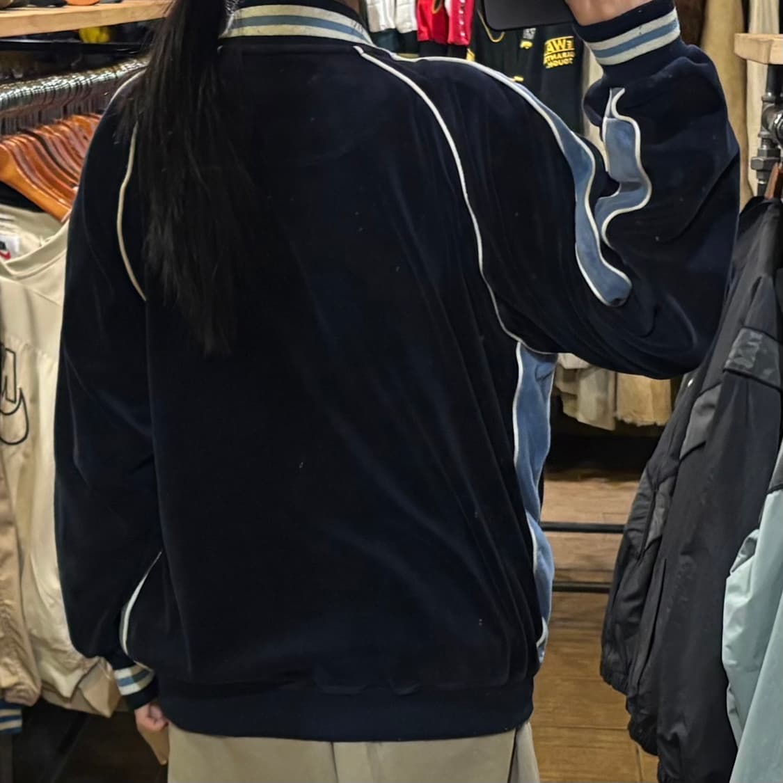 [HI] VTG 벨벳져지 네이비 상품이미지5