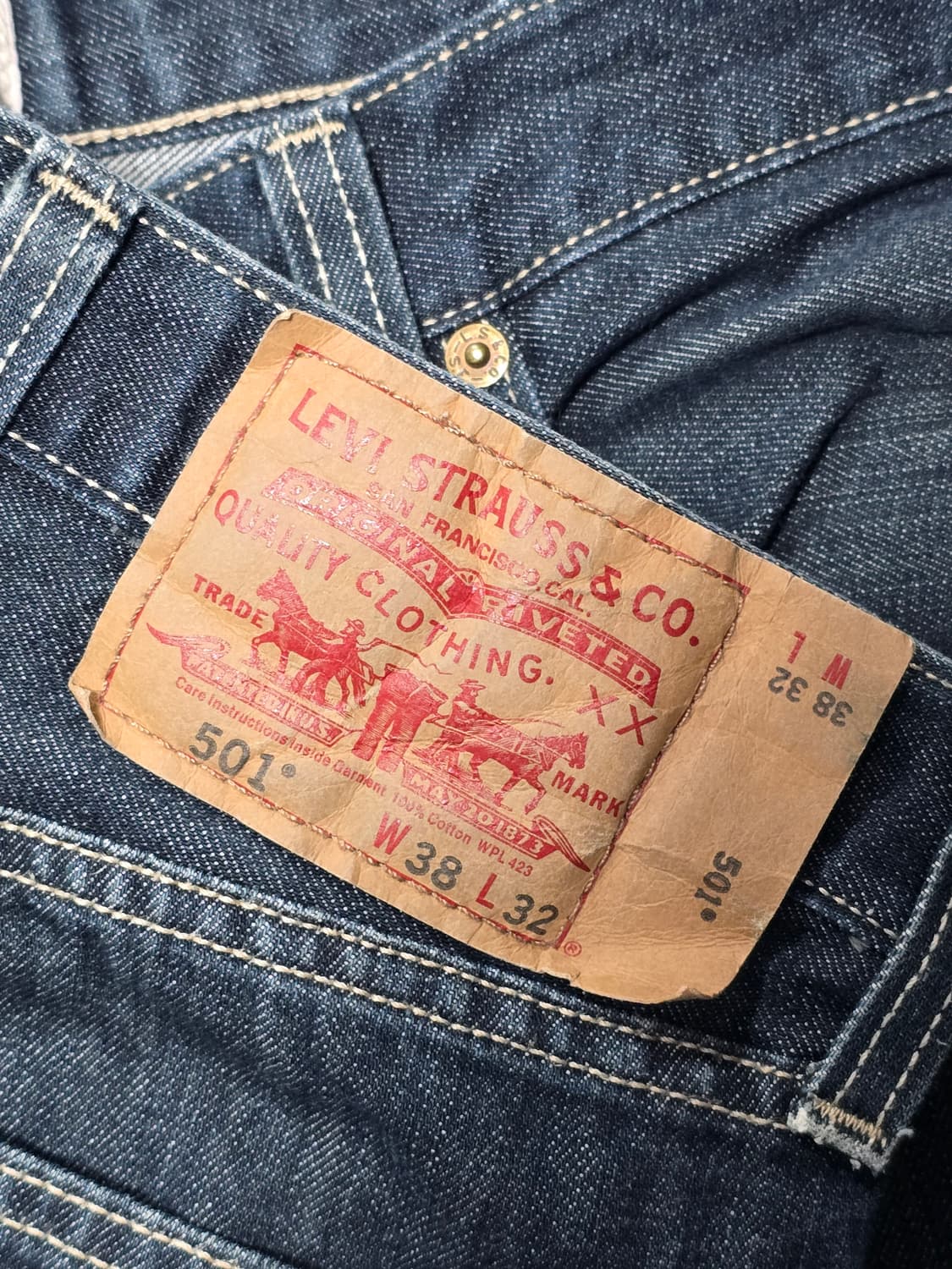 Levis 리바이스 501 데님 청바지 38사이즈 상품이미지3