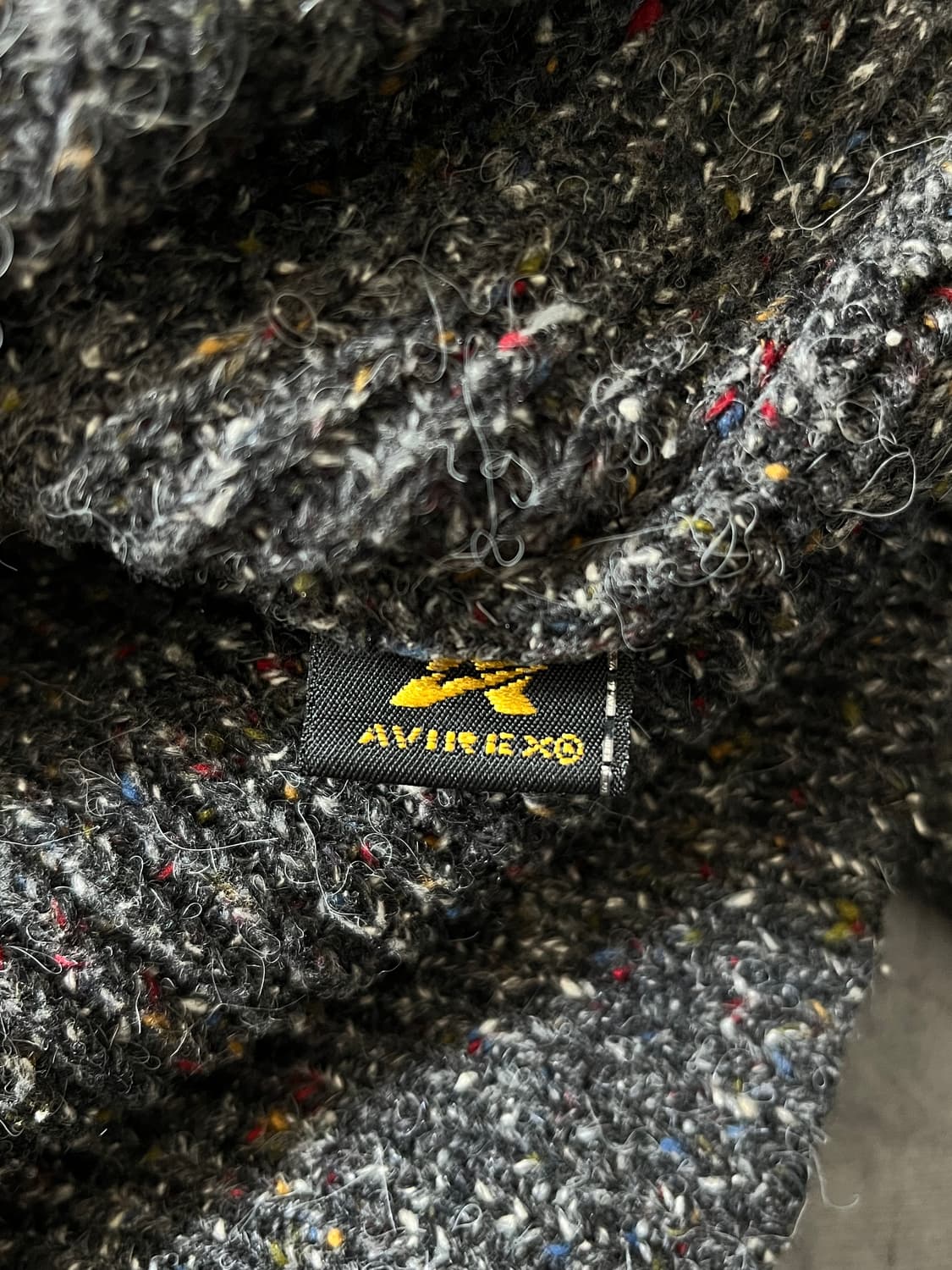 Avirex 아비렉스 자수로고 차콜 보카시 울 니트 상품이미지7