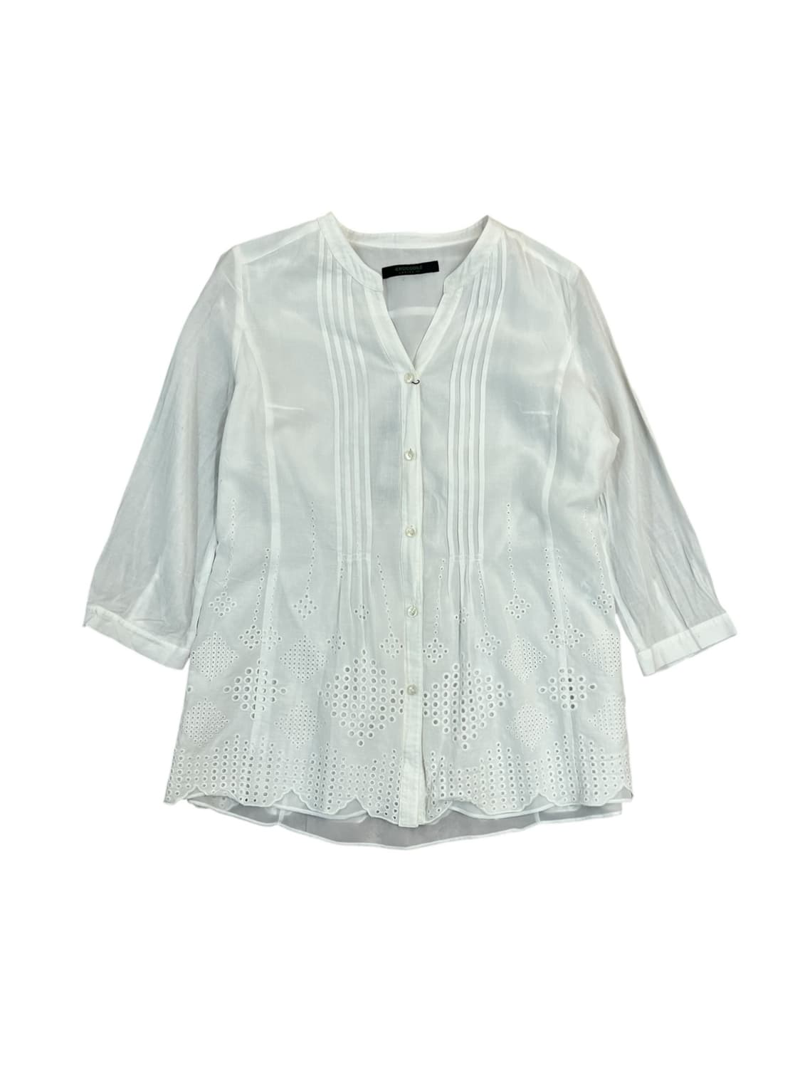 크로커다일 블라우스 화이트 100 #csz3641 상품이미지3