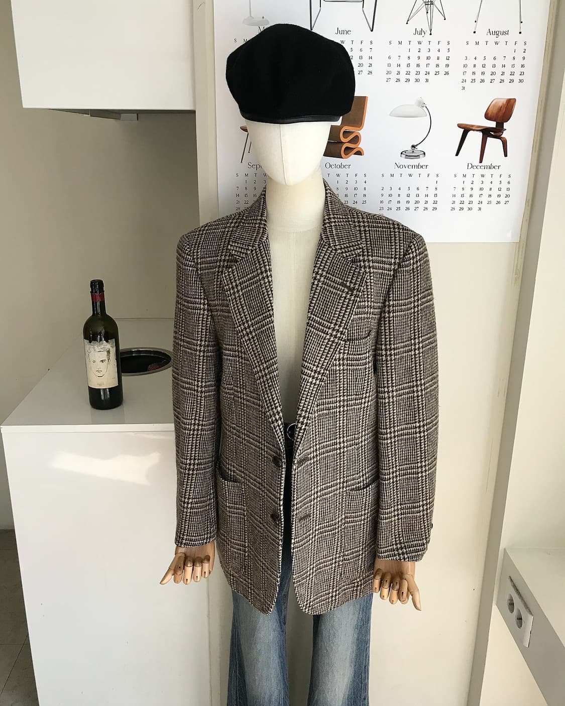 버버리 체크 울 블레이저 자켓 상품이미지1
