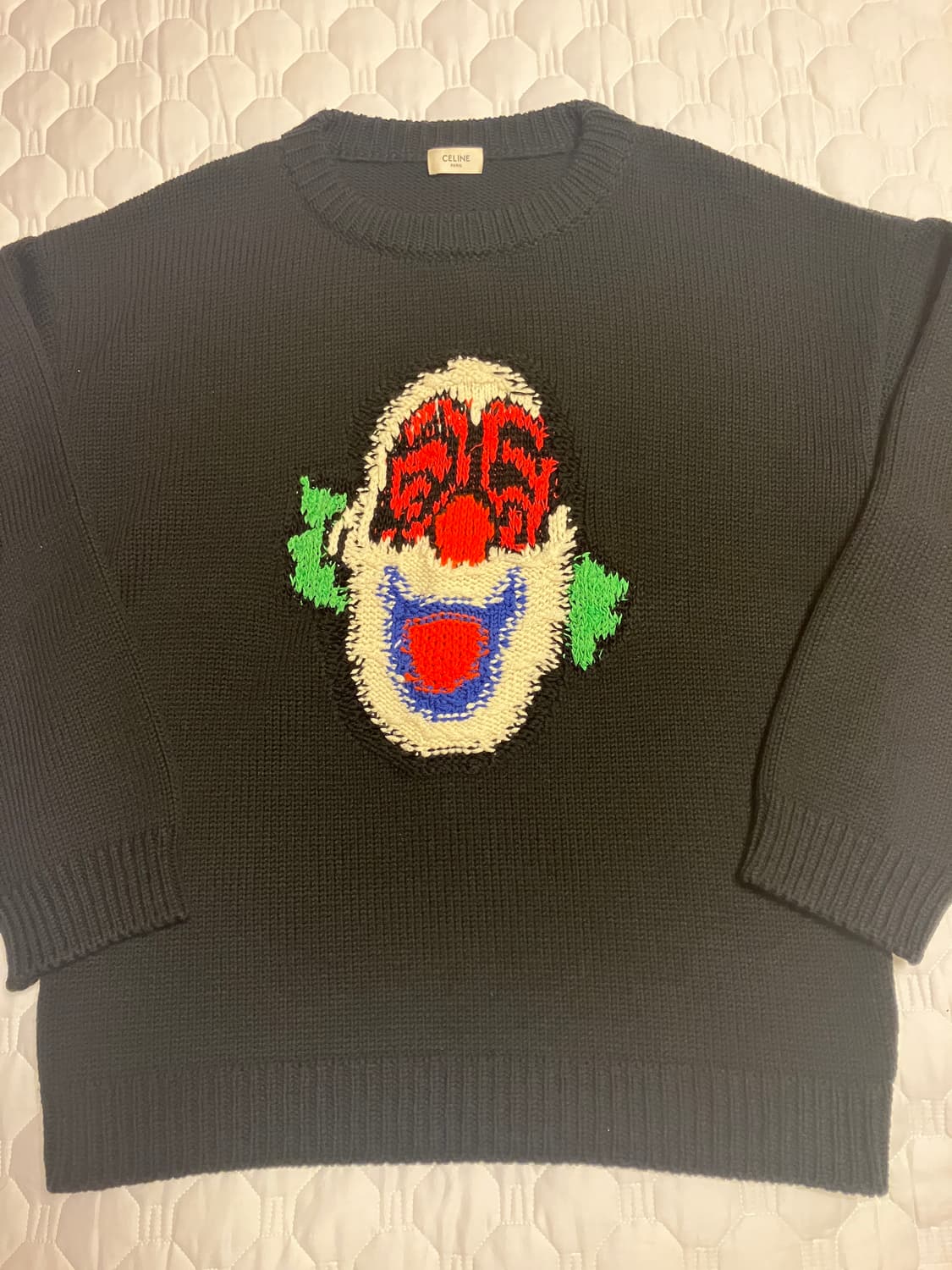 셀린느 뷔 삐에로 니트 블랙 M 상품이미지2