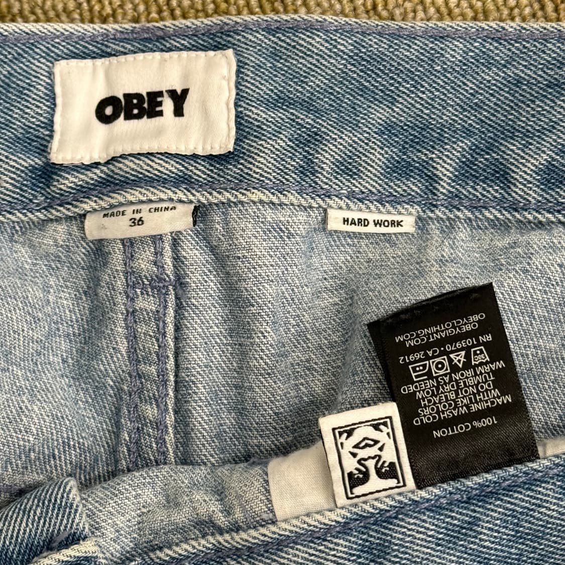 오베이 obey 카펜터 데님 팬츠 36 상품이미지2