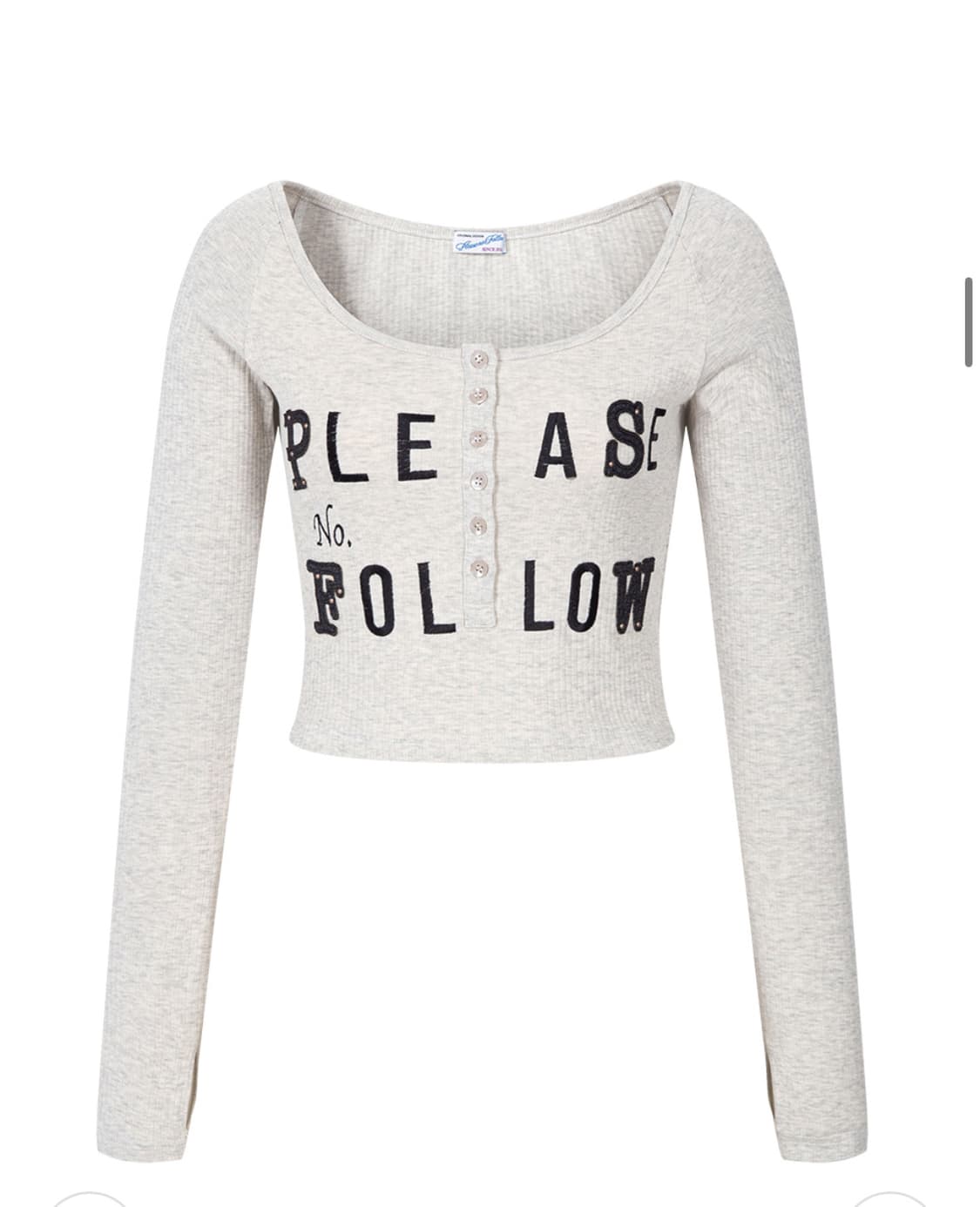 (새상품)플리즈노팔로우 Megan Patch Long Sleeve top 상품이미지2