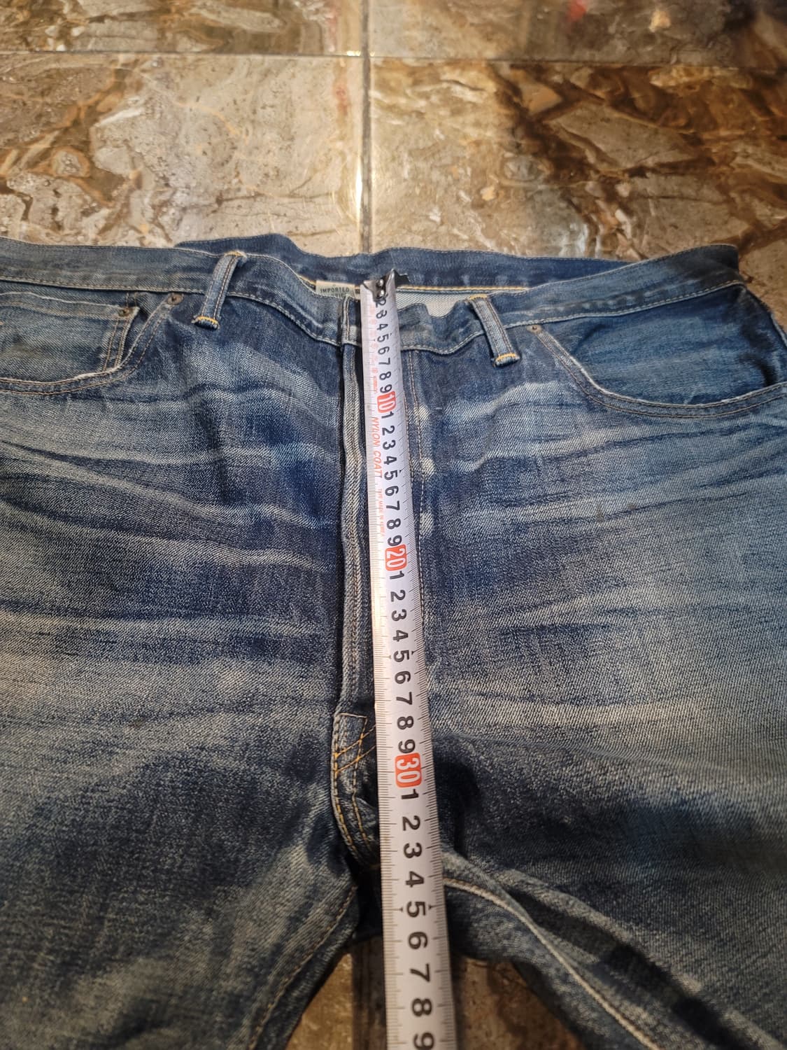 더블알엘 워싱 셀비지 데님팬츠 (빅사이즈) 상품이미지7