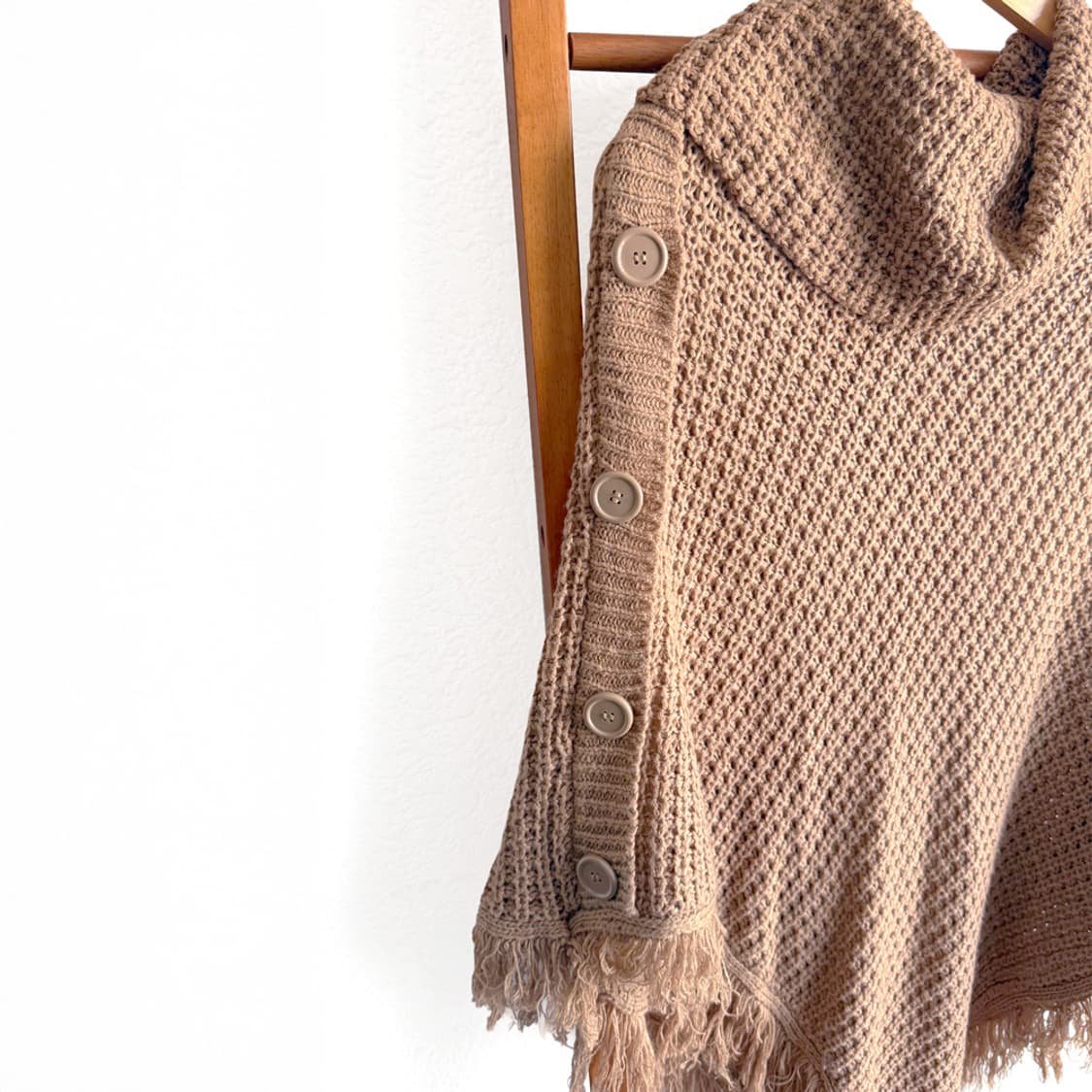 사막초원 니트 판초 상품이미지2