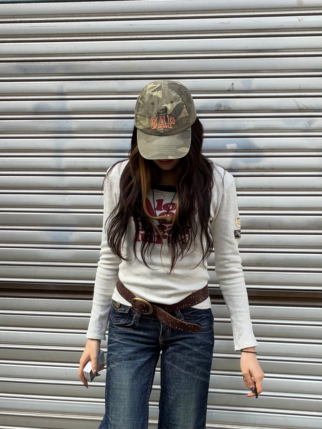 GAP vintage 카모 볼캡 (이염) 상품이미지1