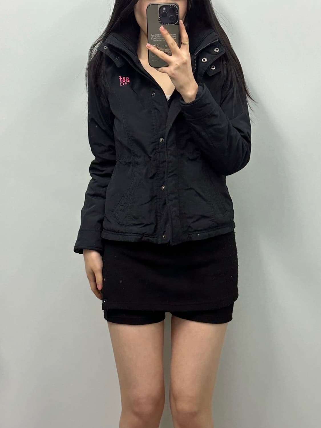 아베크롬비 블랙 기모 숏 자켓 상품이미지1