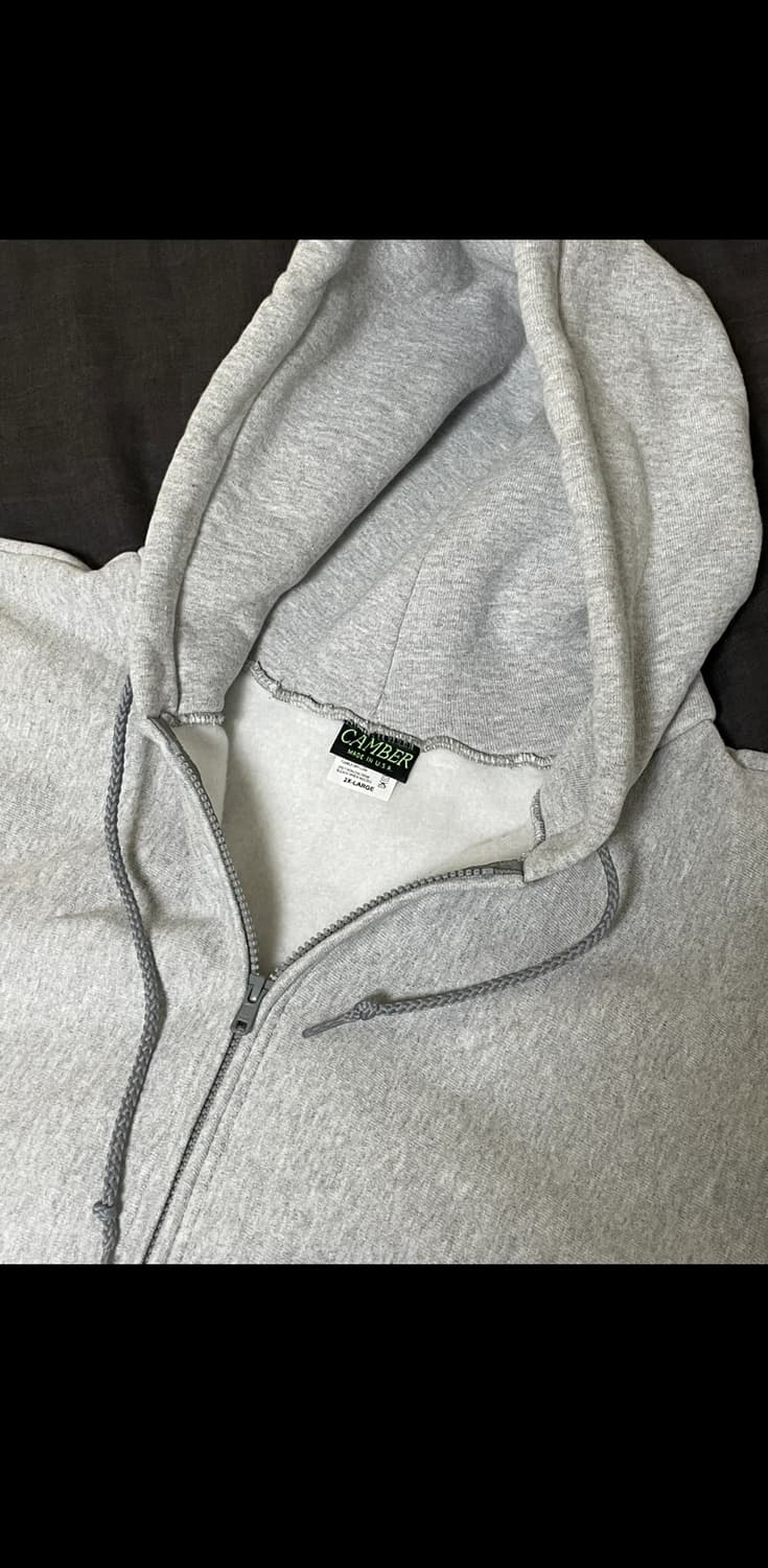 캠버(camber) 스웻 지퍼 후디 헤더그레이 2XL 상품이미지2