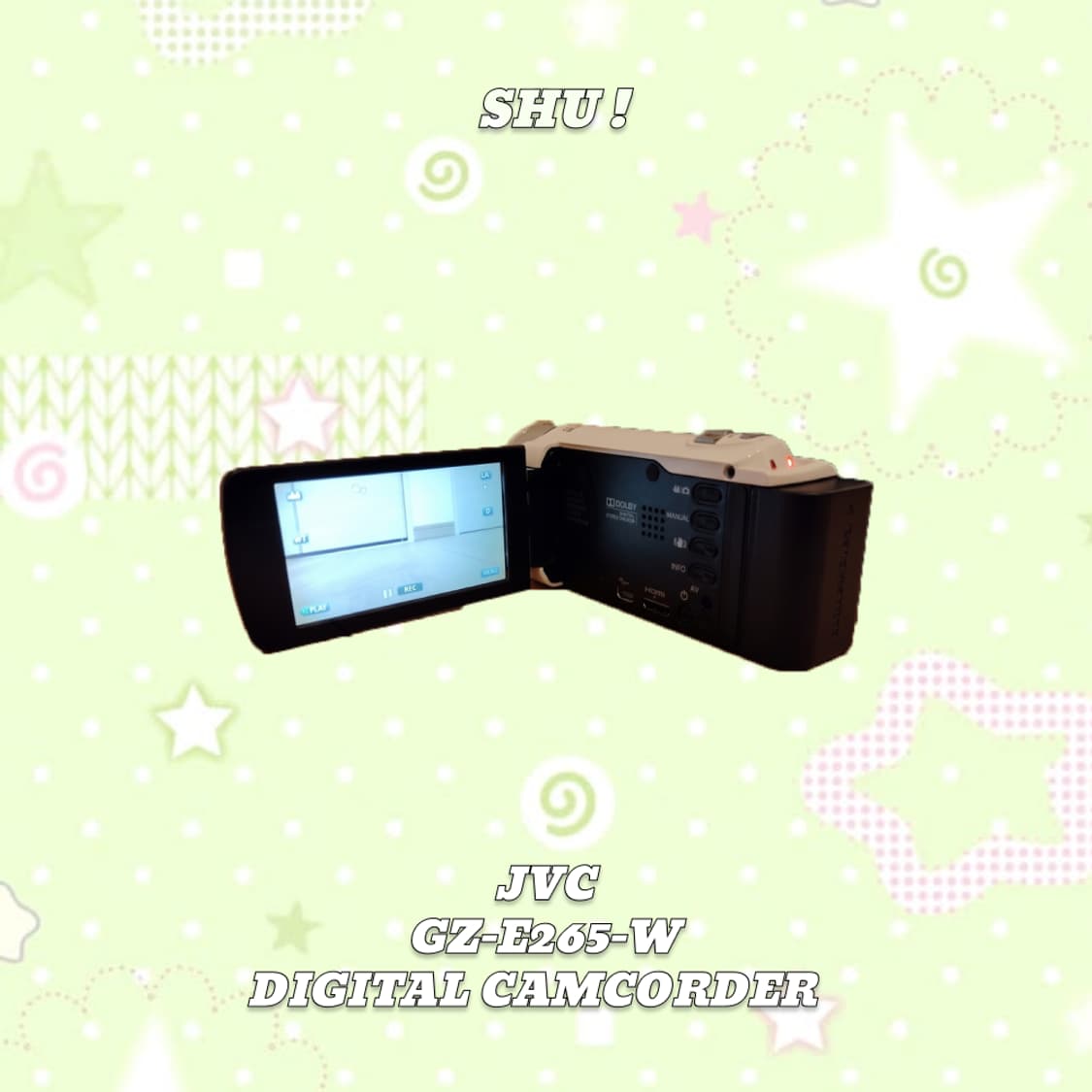 JVC 에브리오 GZ-E265 빈티지 캠코더 화이트 상품이미지6