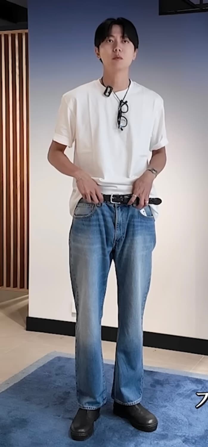 주우재착용 리바이스 555 릴렉스 스트레이트진 000LO-0004 새상품 상품이미지3