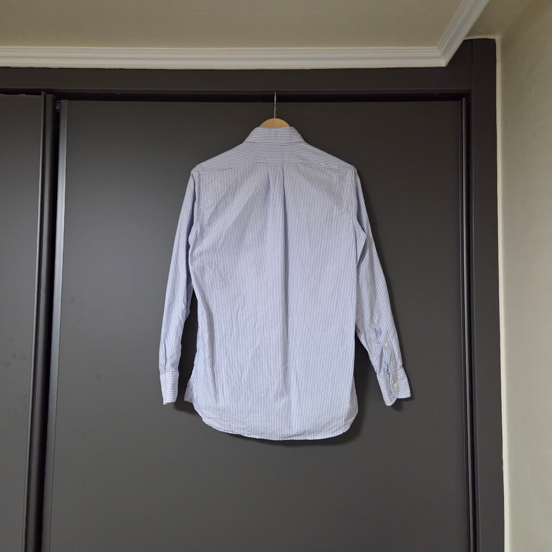[15] 인디비주얼라이즈드셔츠 스트라이프 옥스포드 셔츠 스카이블루 상품이미지2