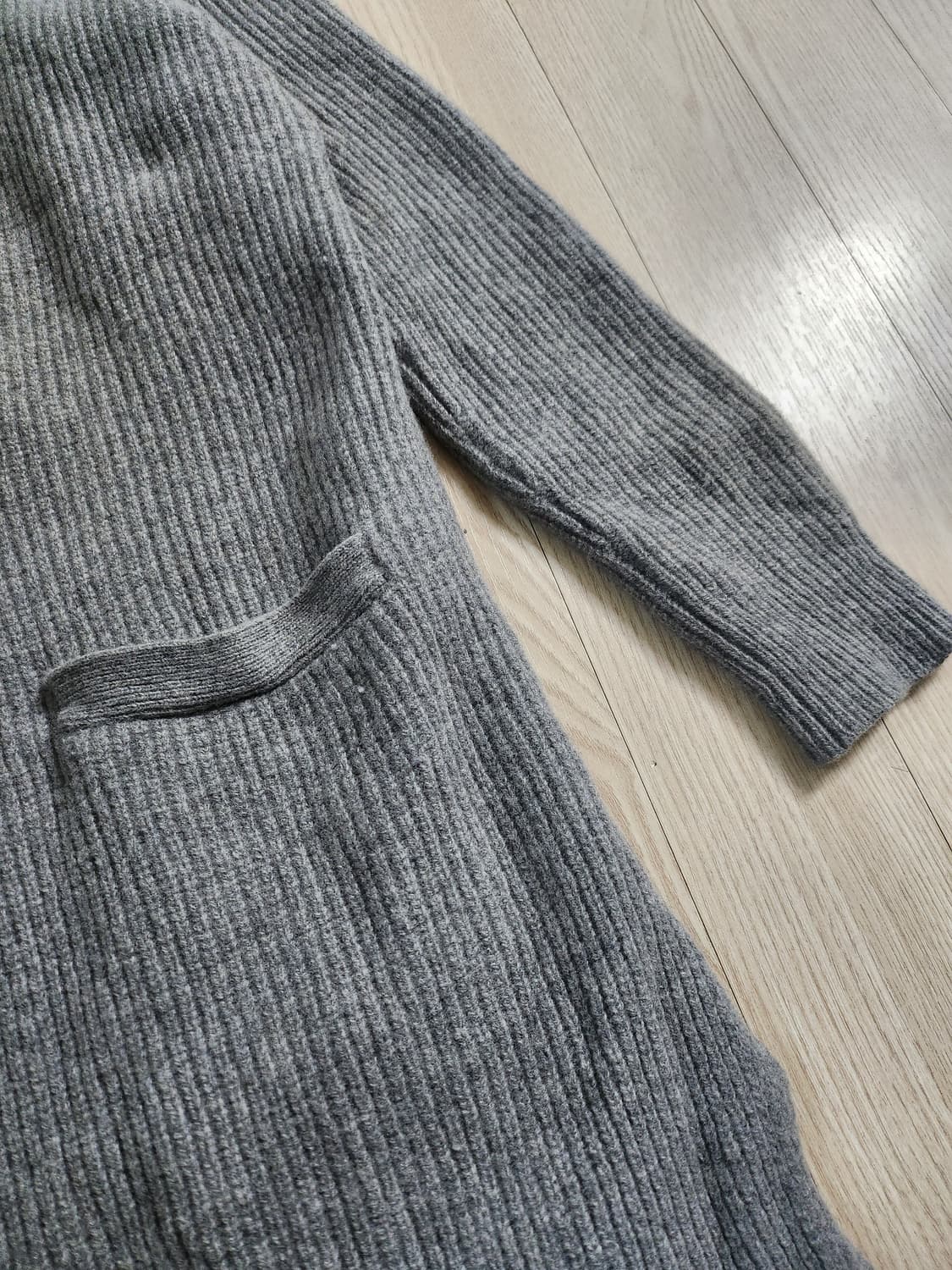 폴로 니트 롱가디건 상품이미지4