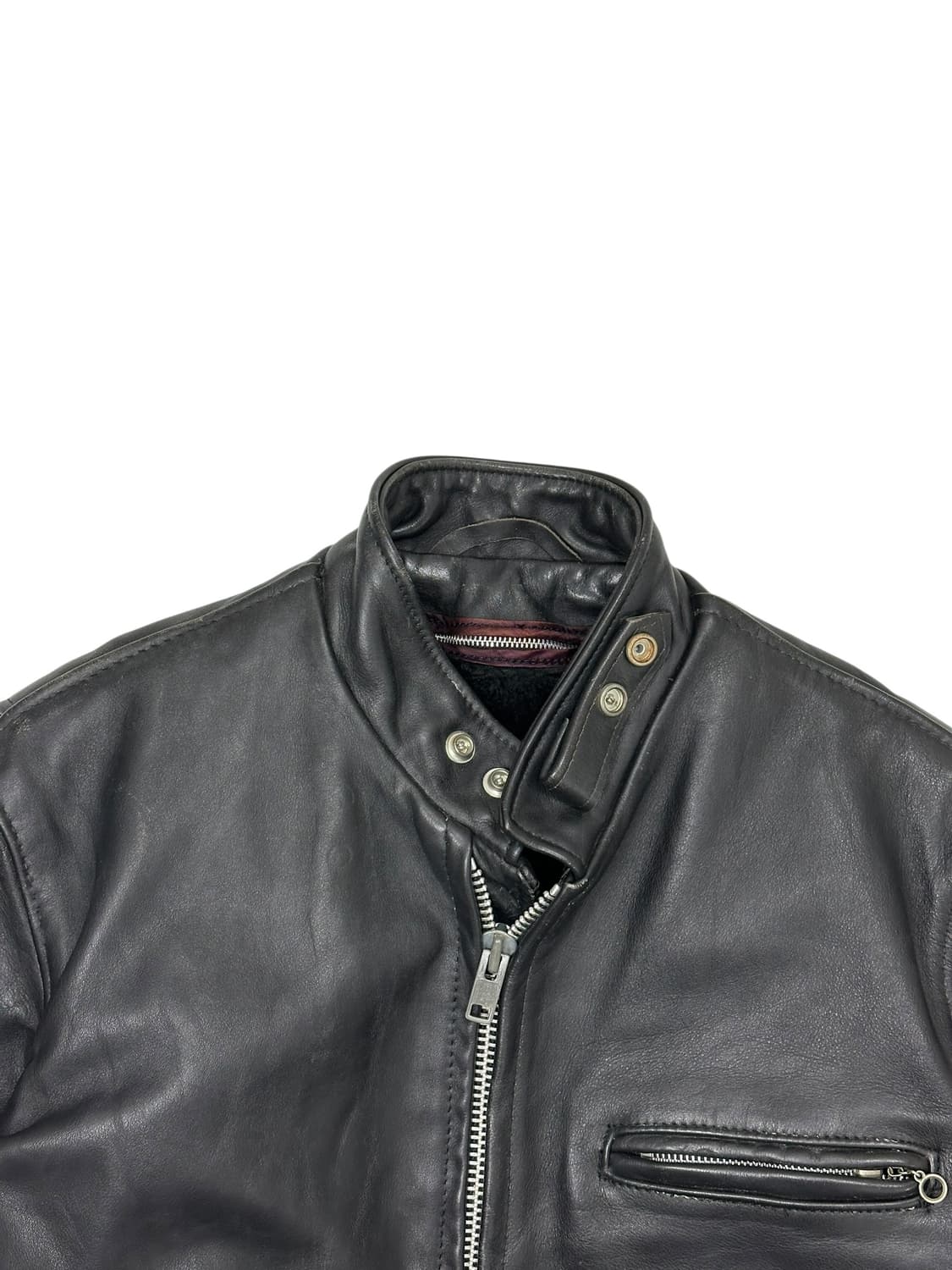 쇼트 싱글 라이더 자켓 상품이미지3