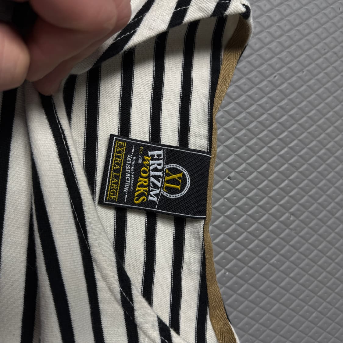 (남친주의)프리즘웍스 FRIZM WORKS 스트라이프 티셔츠 XL 상품이미지5