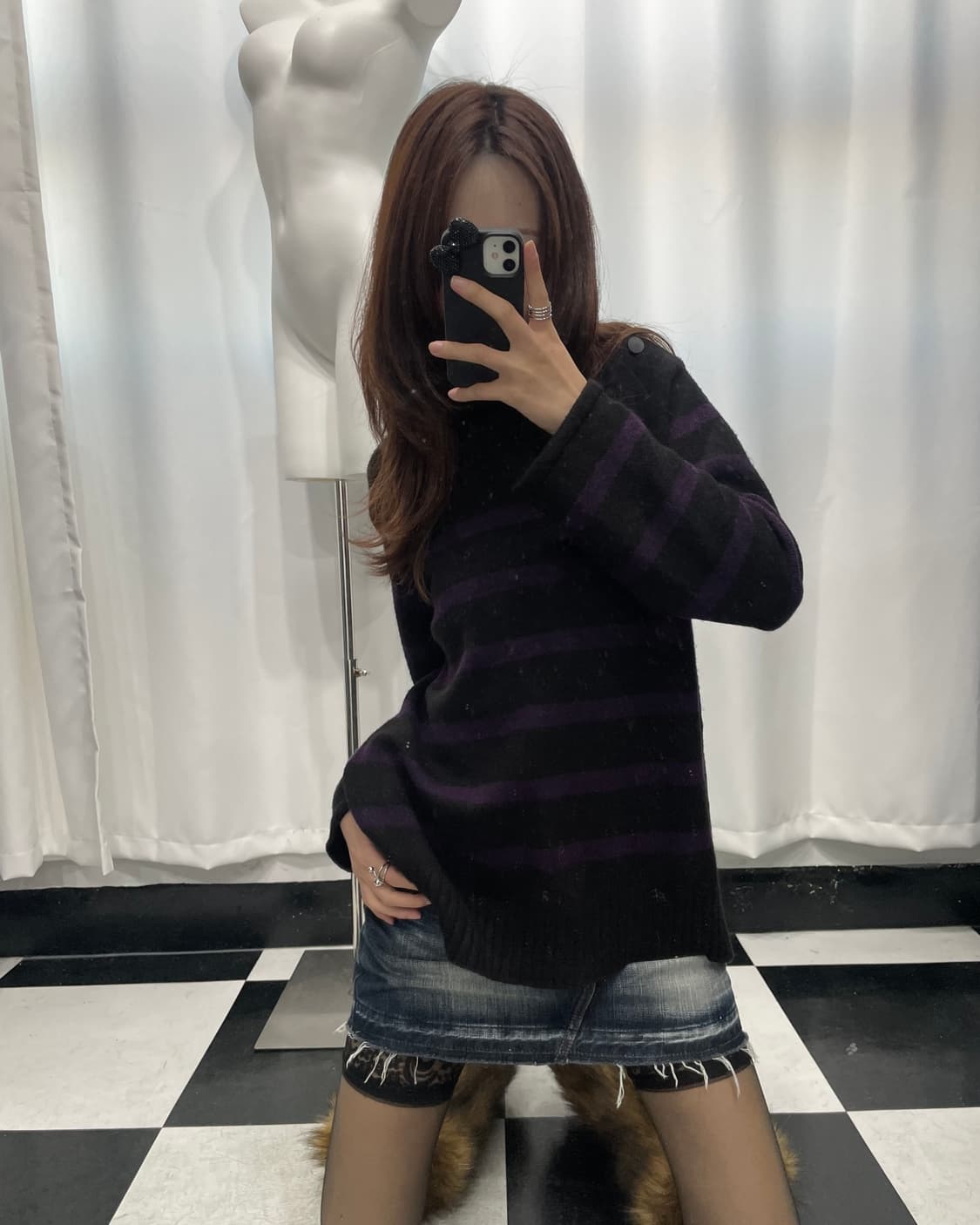 🎸블랙 스트라이프 니트🎸 상품이미지3