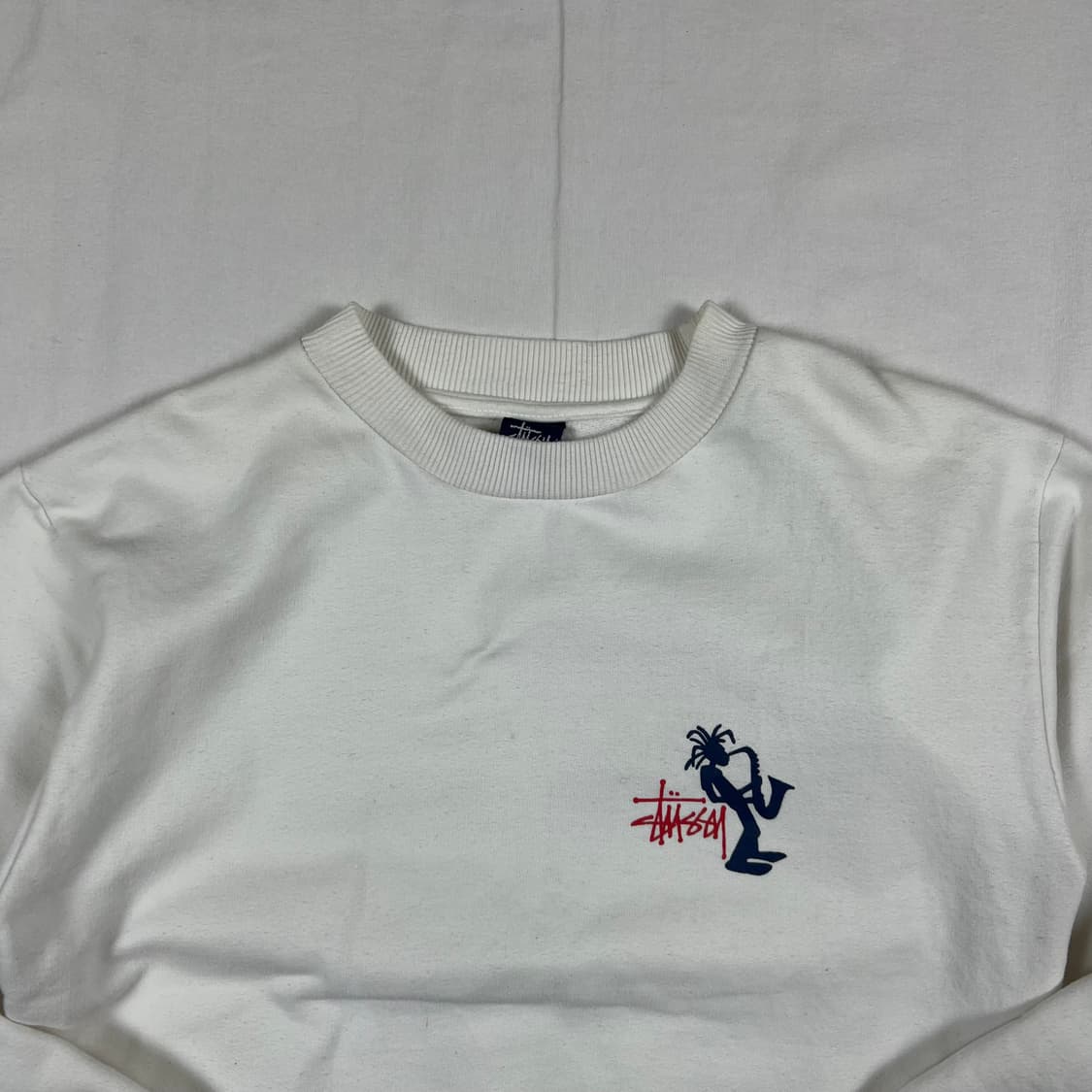 90s 스투시 쉐도우맨 드레드락 색소폰 맨투맨 스웻셔츠 상품이미지3