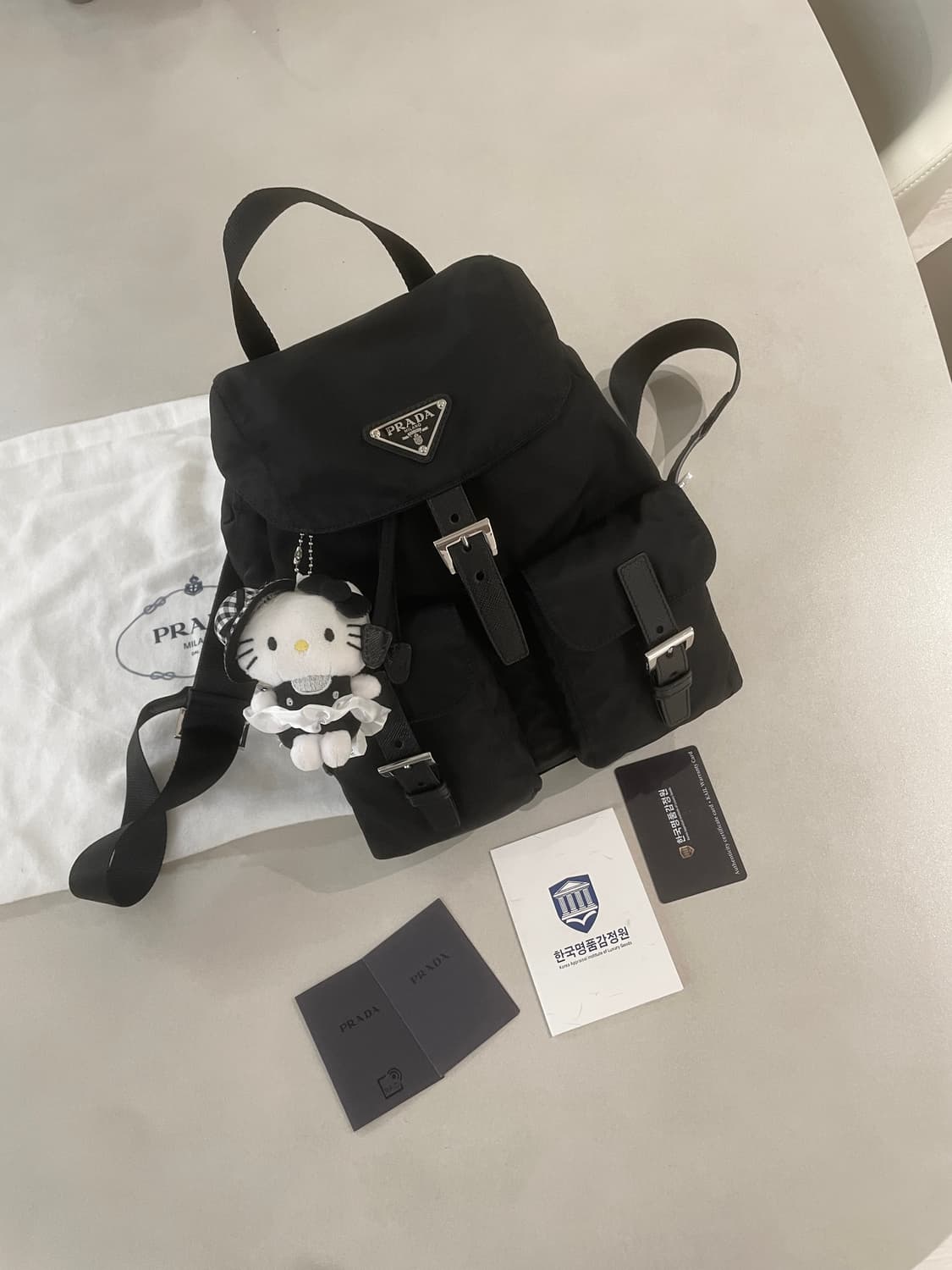 정품 프라다 백팩 스몰 신형  상품이미지4