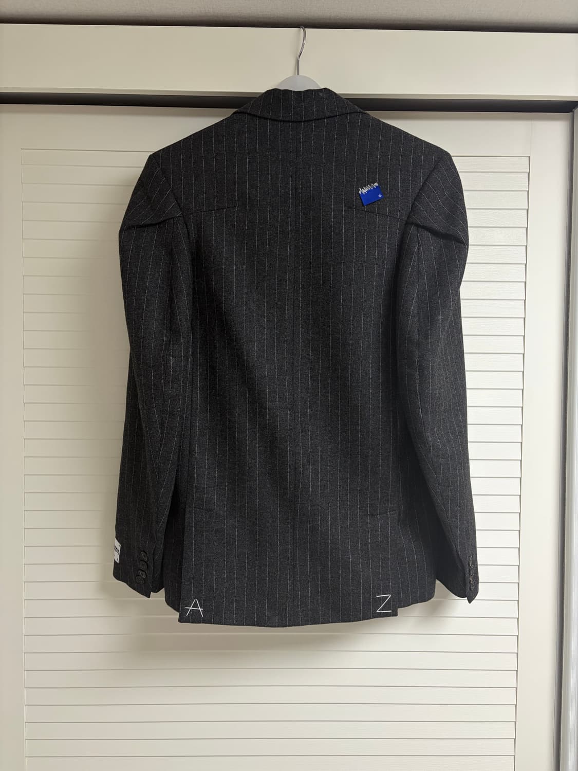 아더에러x자라 스트라이프 오버사이즈 블레이저 그레이 XS 상품이미지2