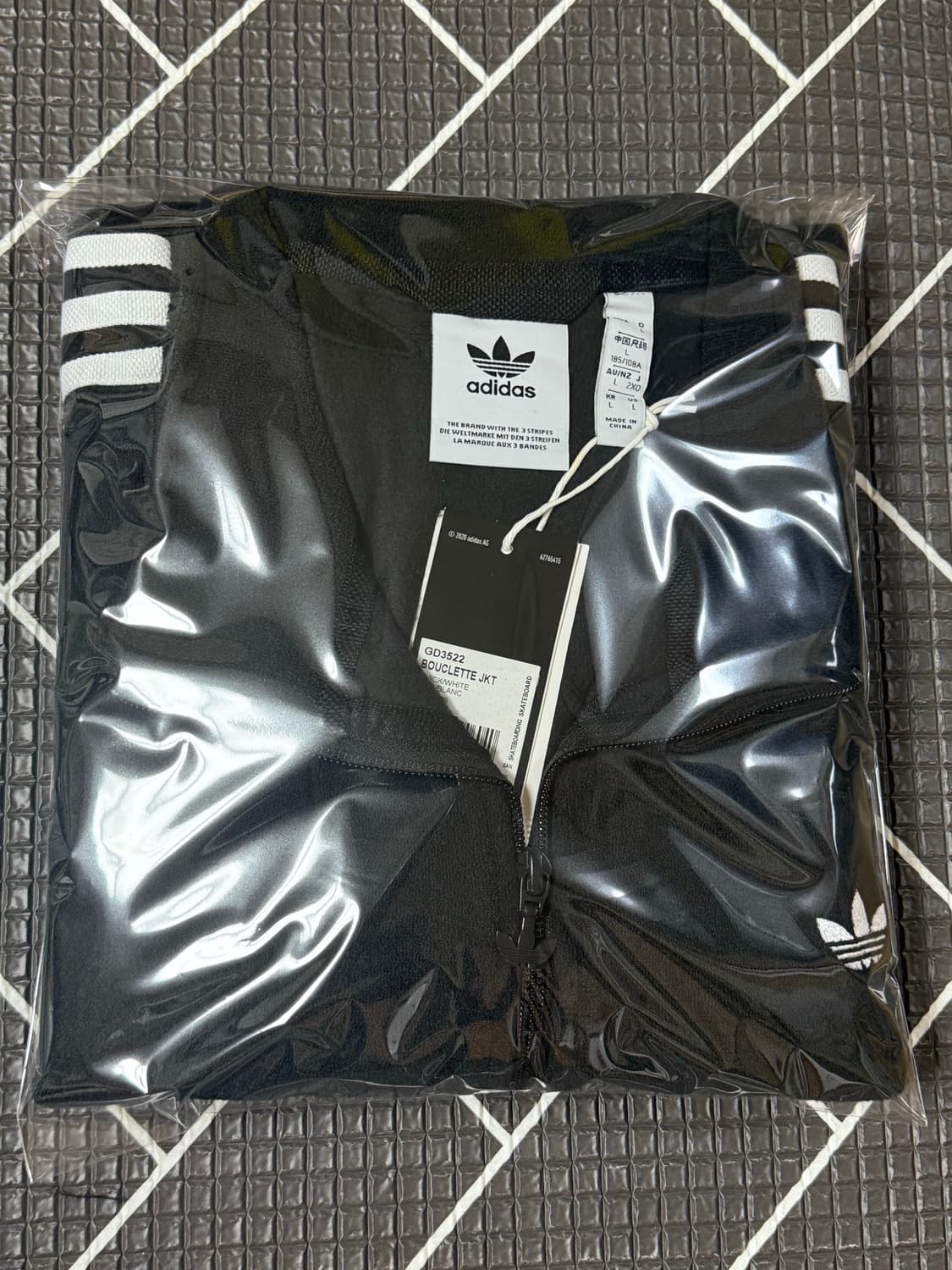 새상품 아디다스 부클 져지 자켓 트랙탑 블랙 상품이미지9