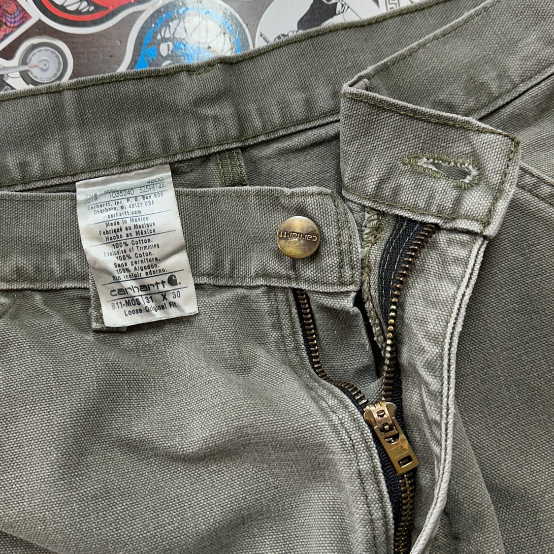 칼하트 카펜터 팬츠 B11-MOS 31 상품이미지7