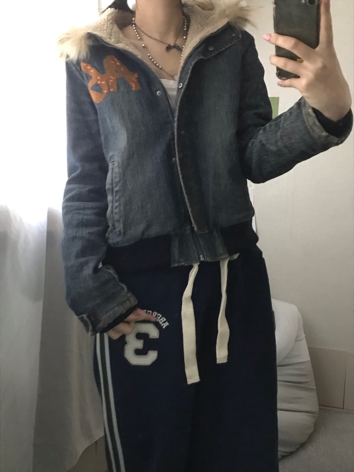 빈티지 데님 울프죠 자켓 상품이미지7