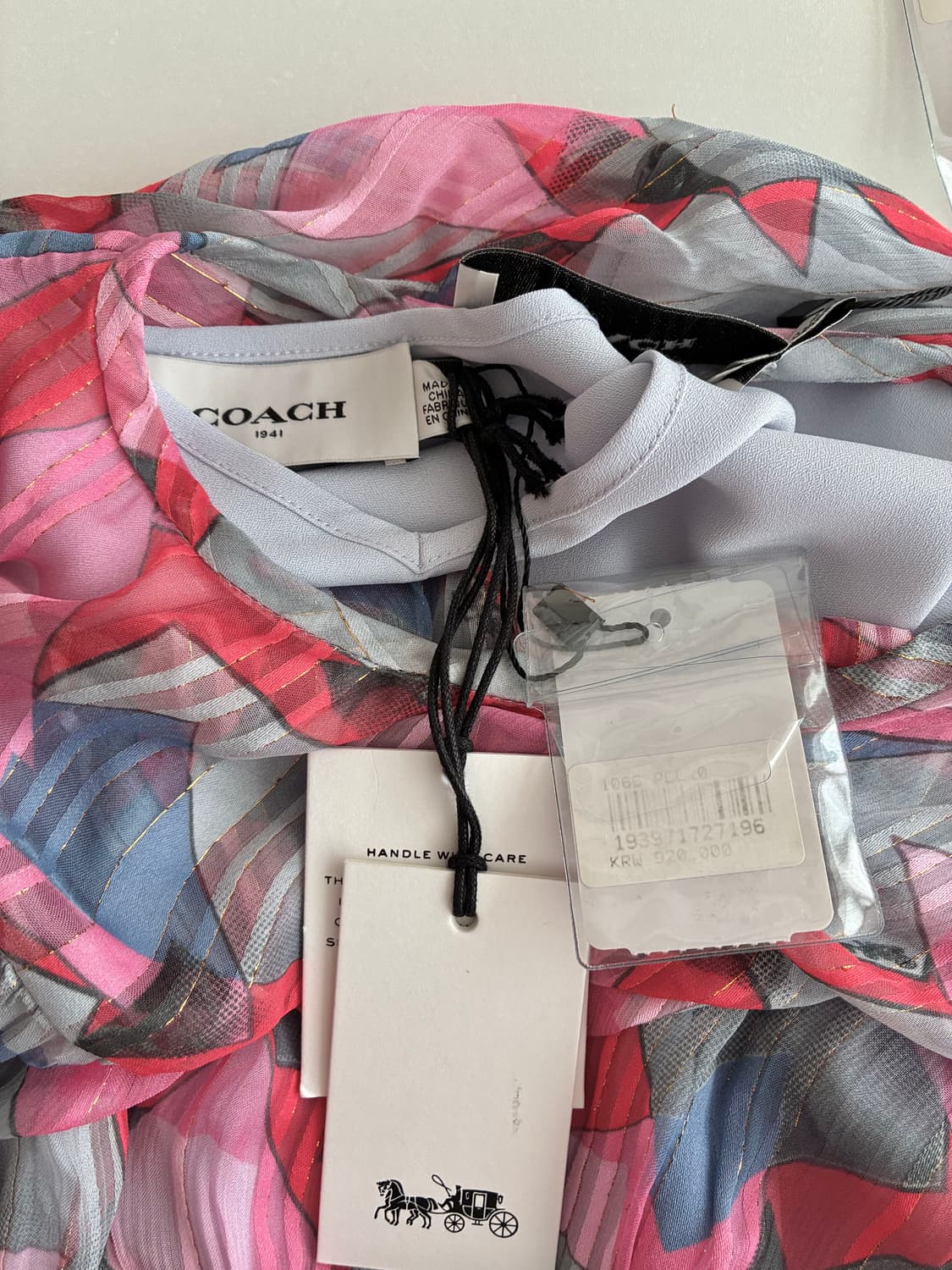 0) 새상품 코치 COACH 요크넥 원피스 상품이미지6