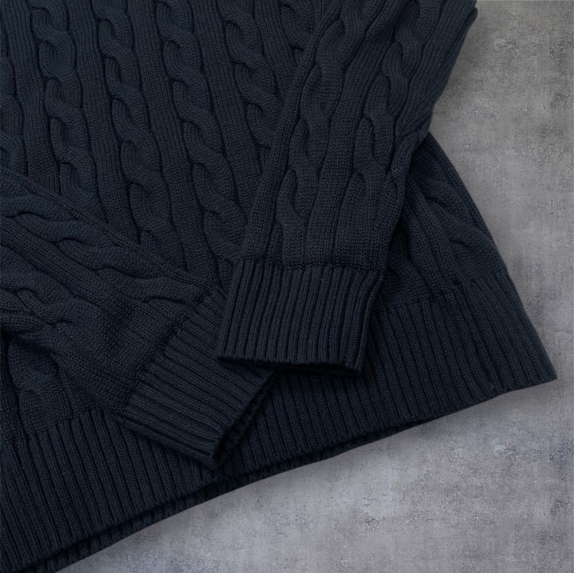 폴로 랄프로렌 딥네이비 케이블 코튼 니트 상품이미지4