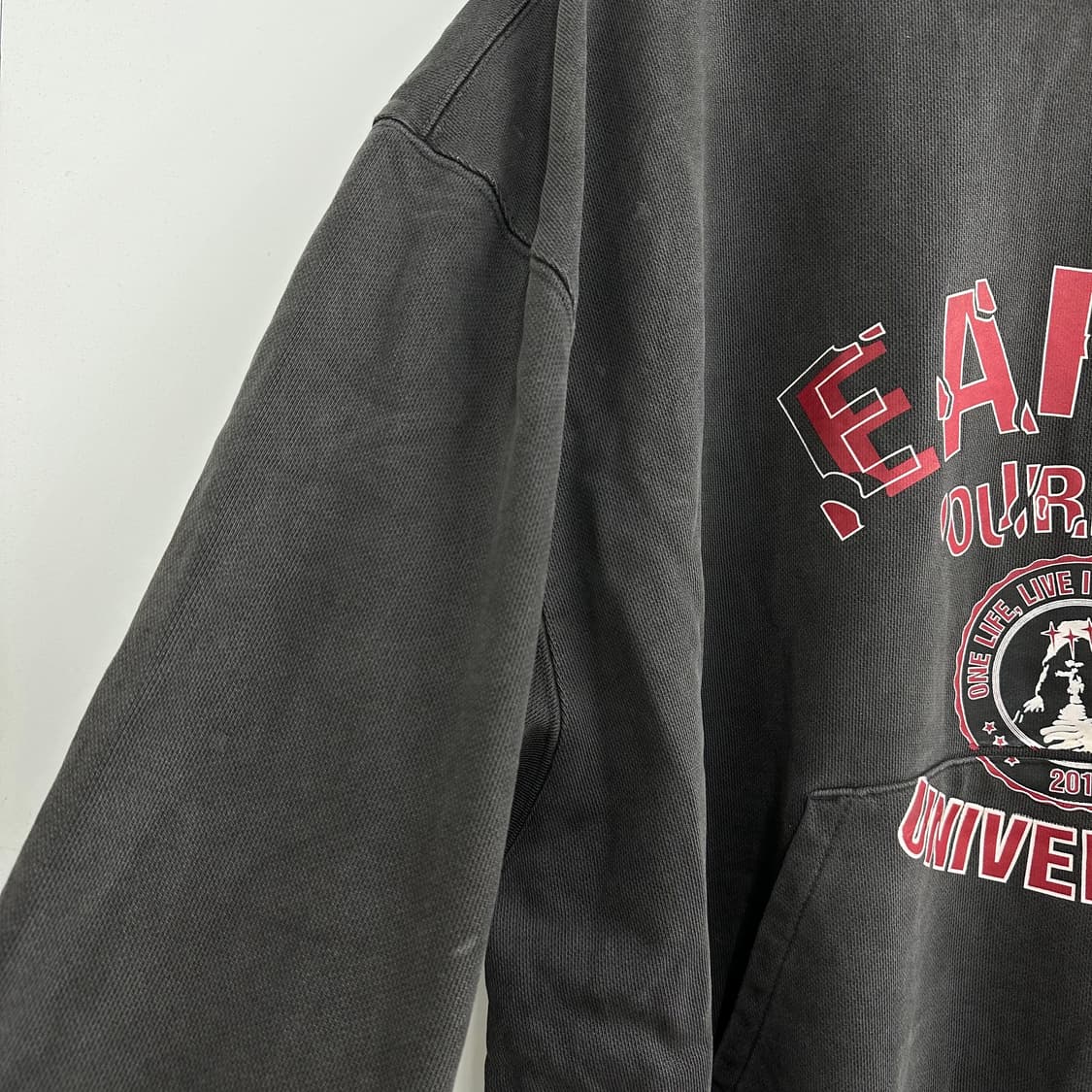 100 아워파스 075 남자 오버핏 아이비리그 후드티 상품이미지5