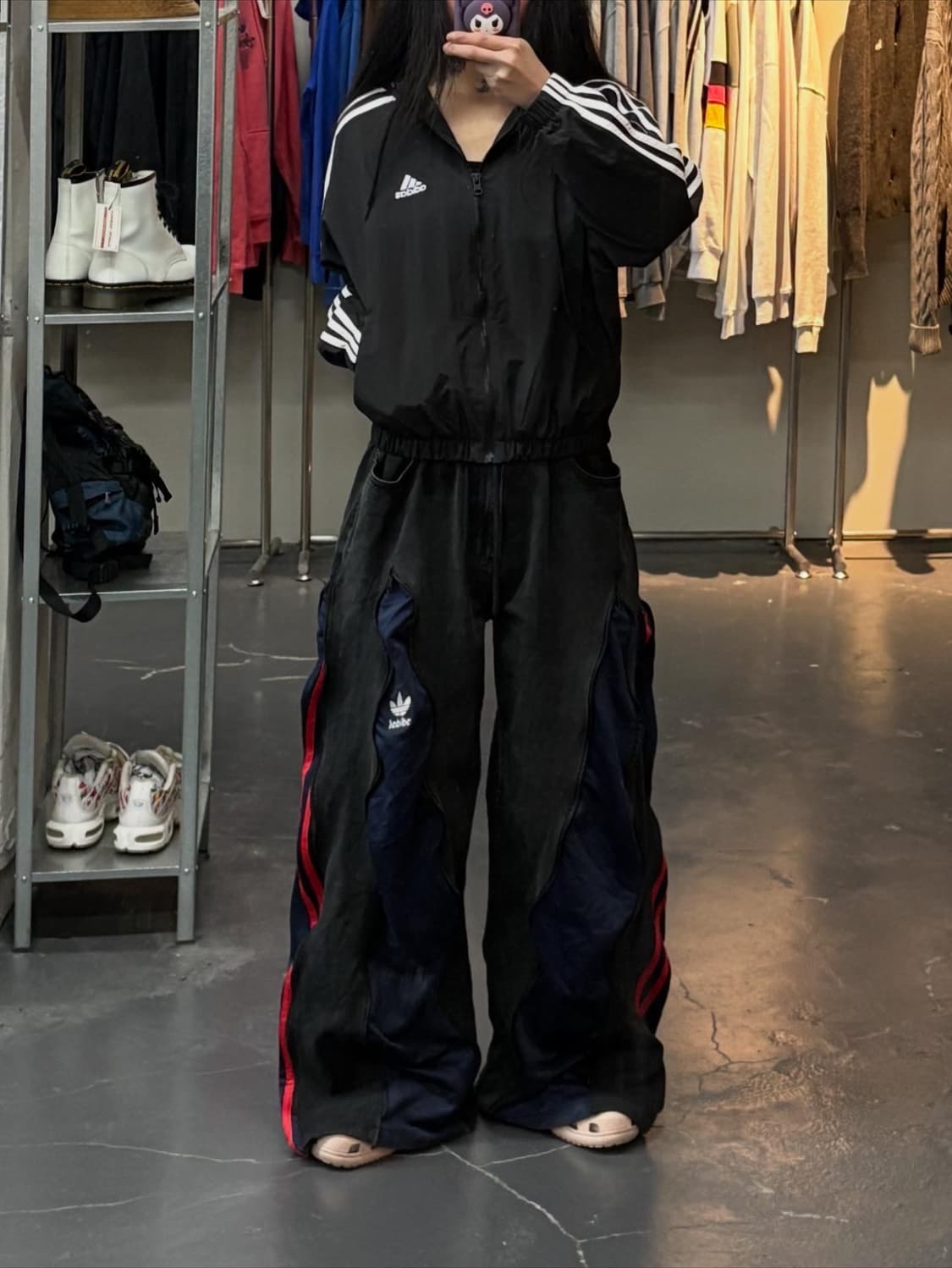 아디다스 우븐 크롭 바람막이 A2821 상품이미지1