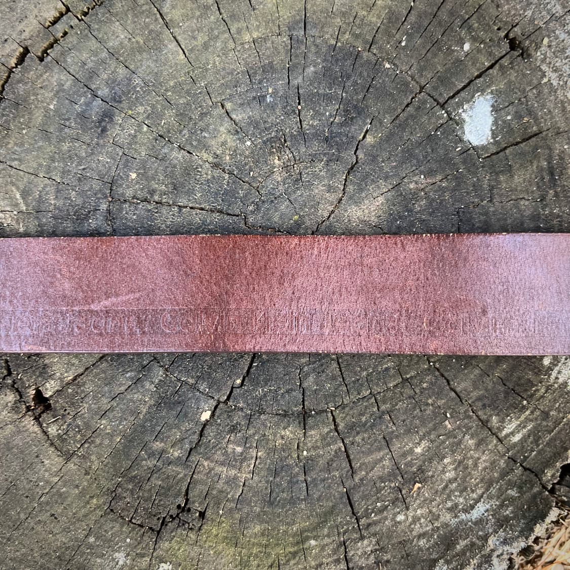 캘빈 클라인 레터링 레더 벨트 상품이미지3