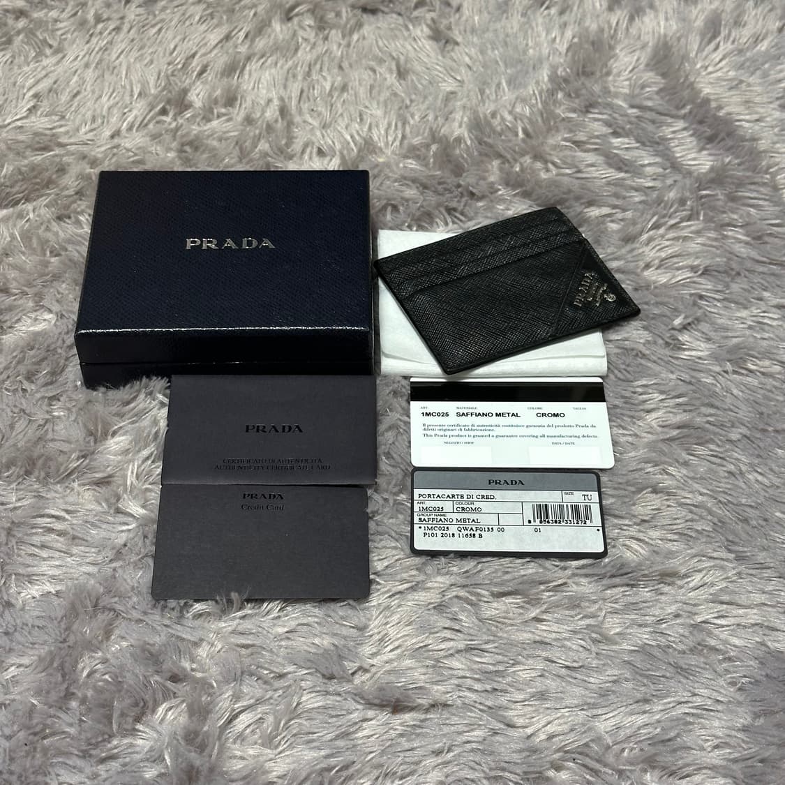 [풀구성] 프라다 사피아노 카드지갑 블랙 상품이미지9