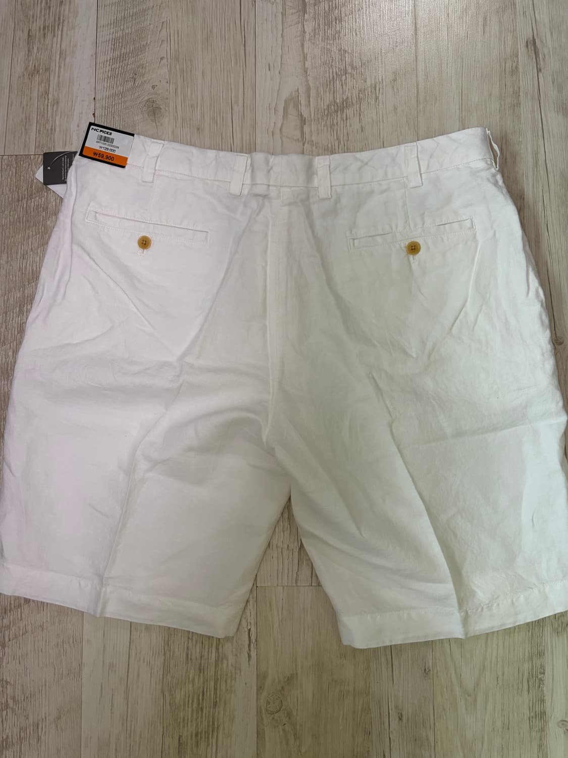 [38] 브룩스 브라더스 아이리쉬 리넨 버뮤다 팬츠 화이트 새상품 상품이미지3