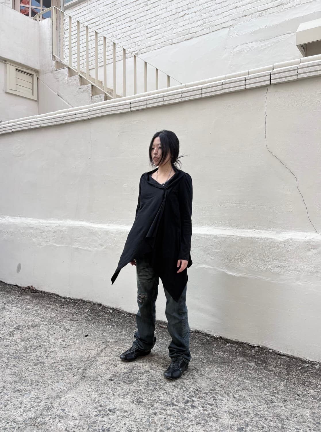 Vintage cotton drape cardigon 상품이미지4