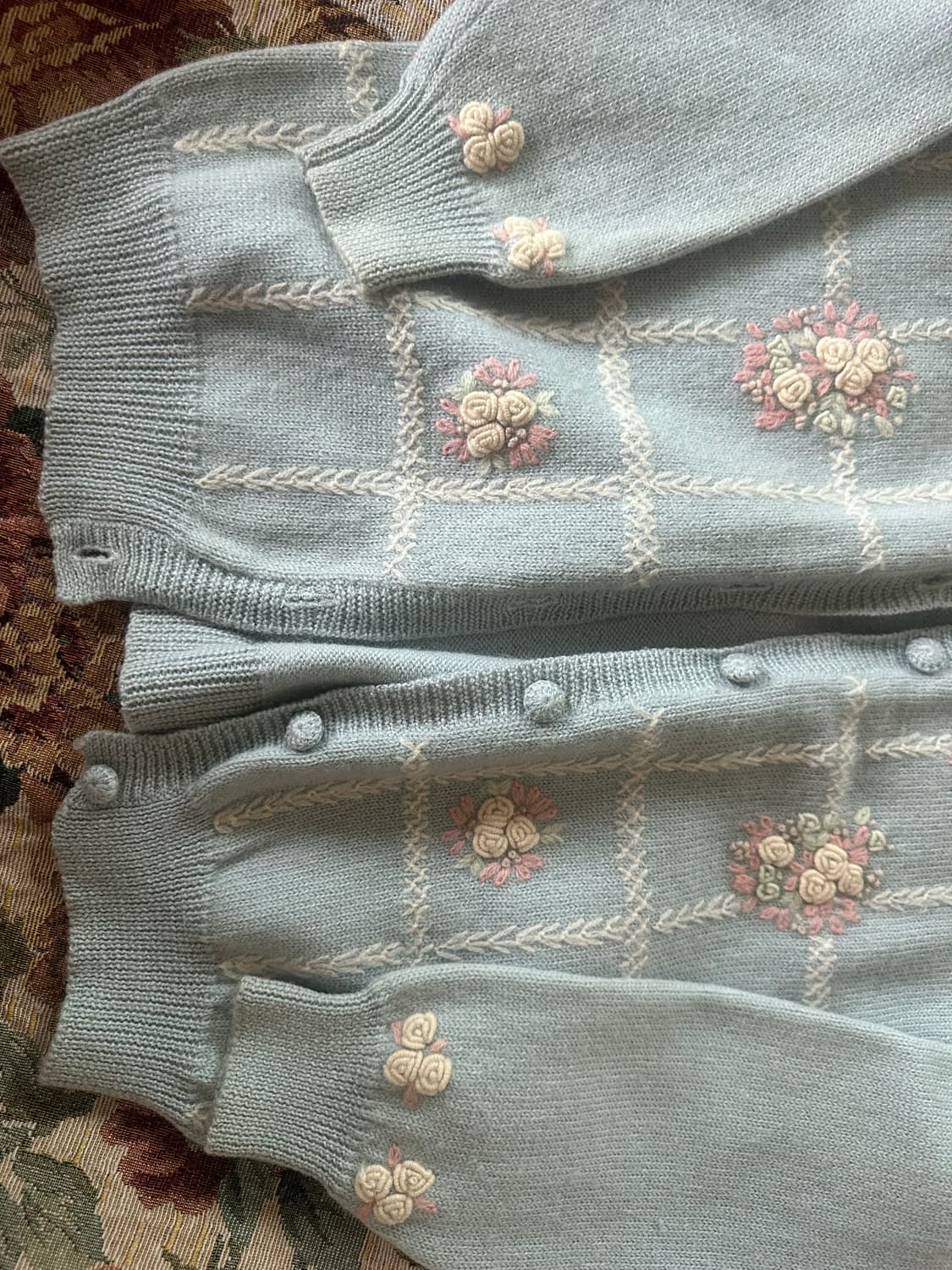 빈티지 소라 폼폼 가디건 상품이미지3