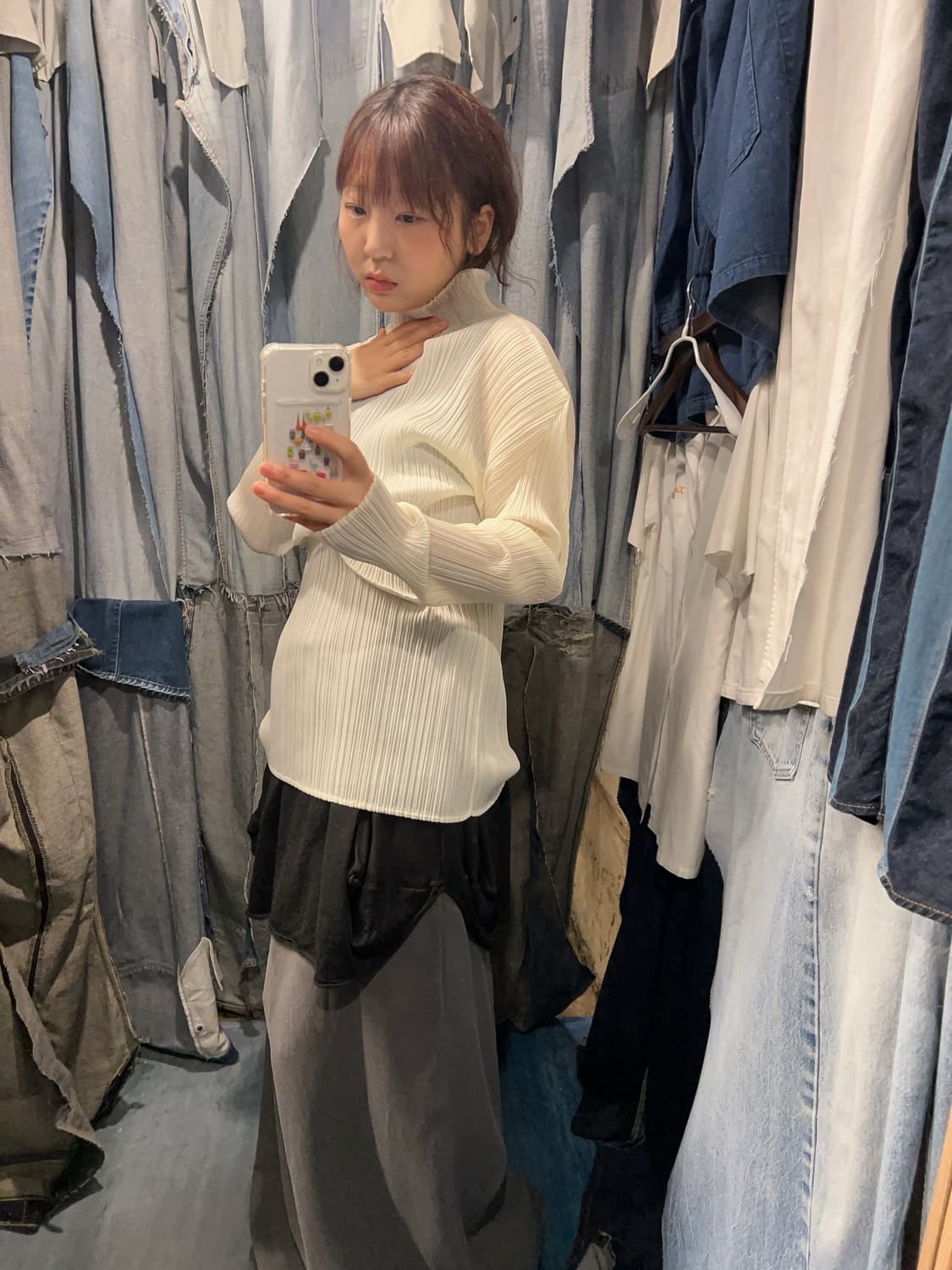 55-66 ) PLEATS PLEASE High Neck L/S 상품이미지2